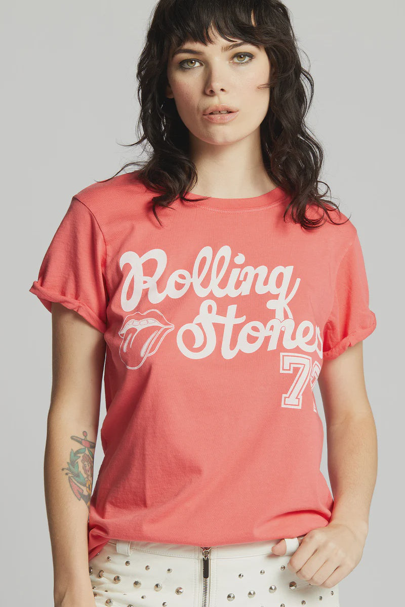 Red rolling stone burn out t-shirt