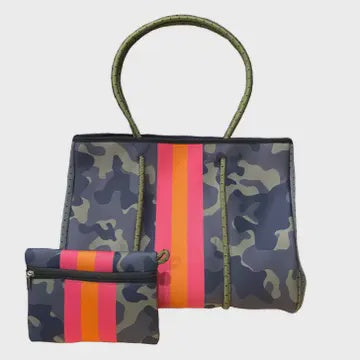 Neoprene tote Green Camo