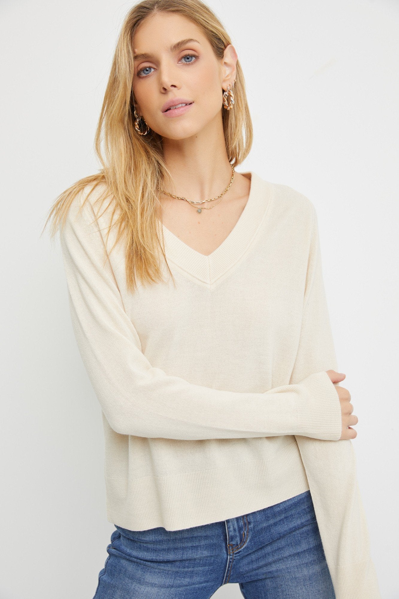 Ultra Soft V Neck Sweater