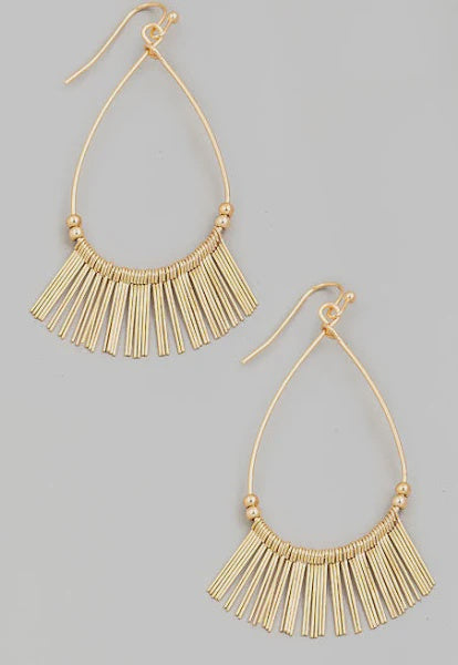 fringe dangle earrings