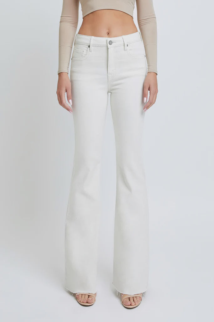 Hidden flare jeans sea salt