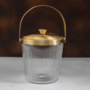 Glass & gold Ice bucket