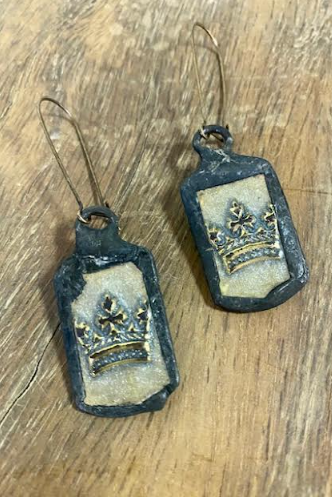 Handmade Crown Earring