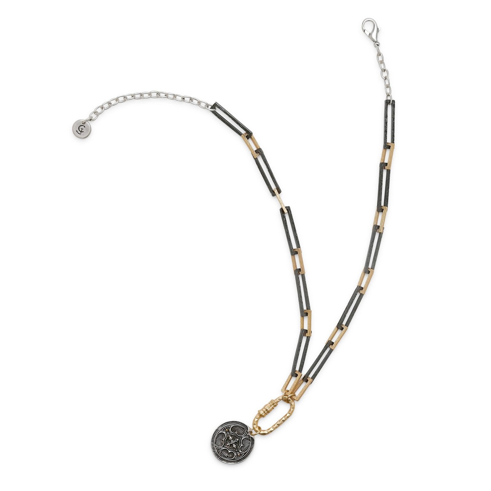 Gold/ Gun Metal W/Coin Necklace