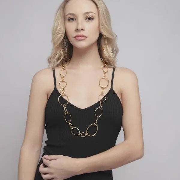 Mercer gold long necklace