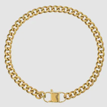 lock and link cuban gold lobster claw necklace