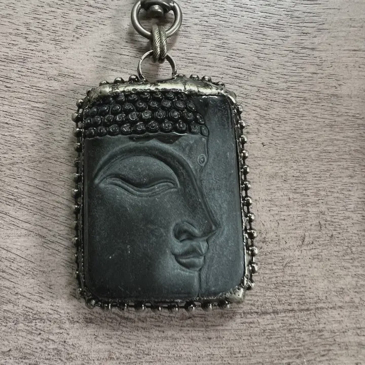 Onyx Buddha Necklace