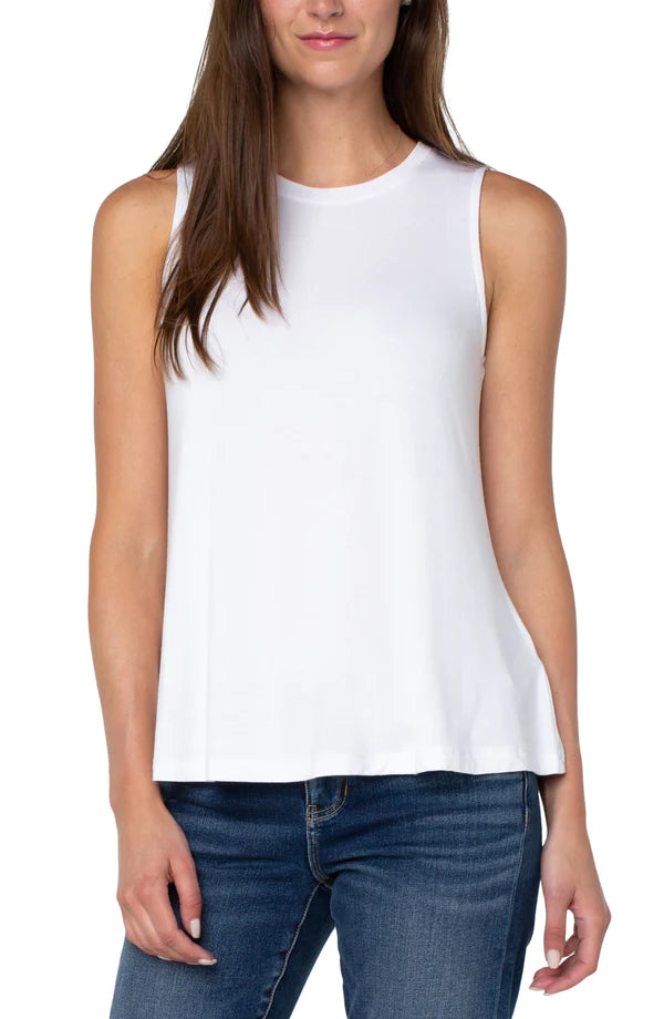 Sleeveless Scoop Neck Top